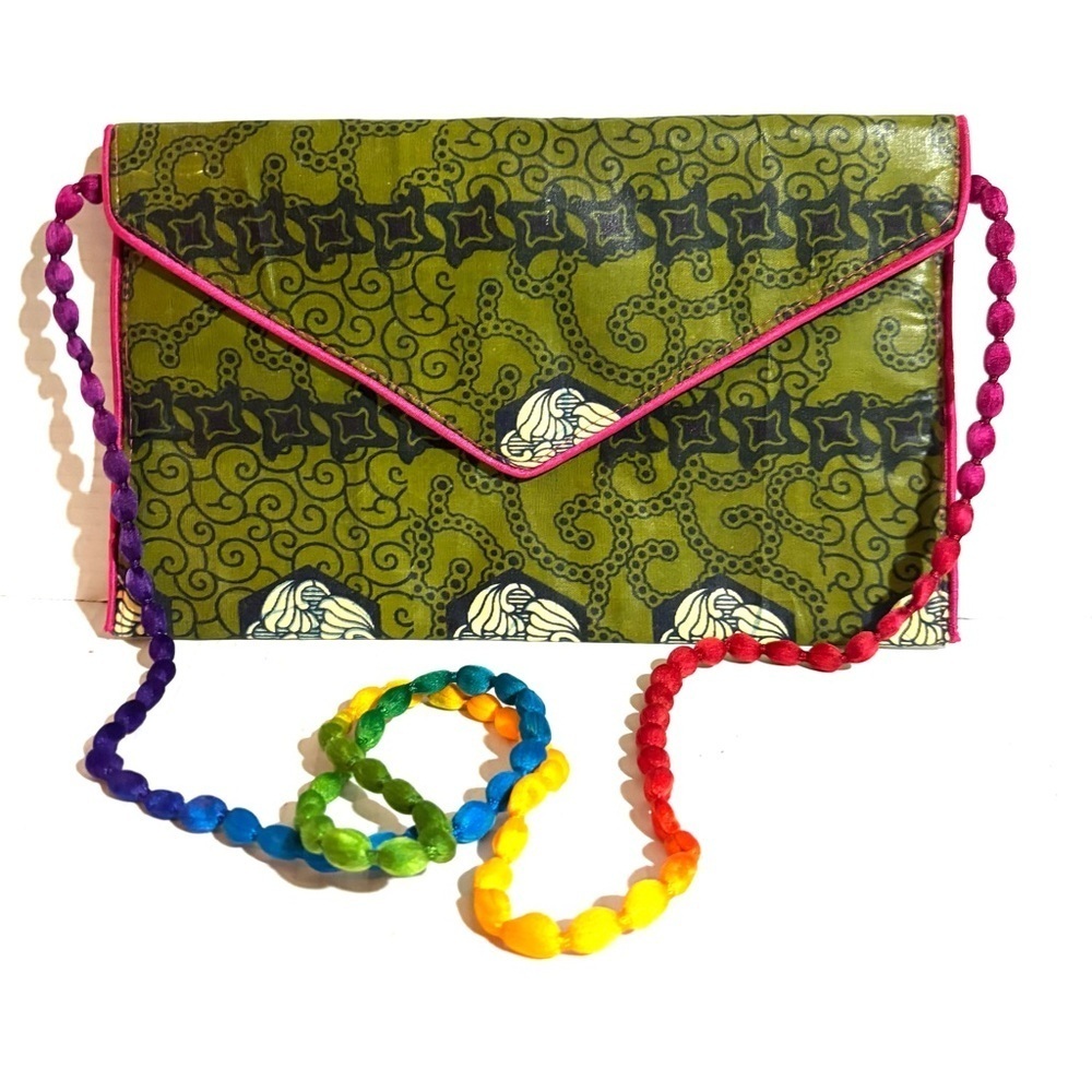 Handmade Ankara African print shoulder/ clutch bag